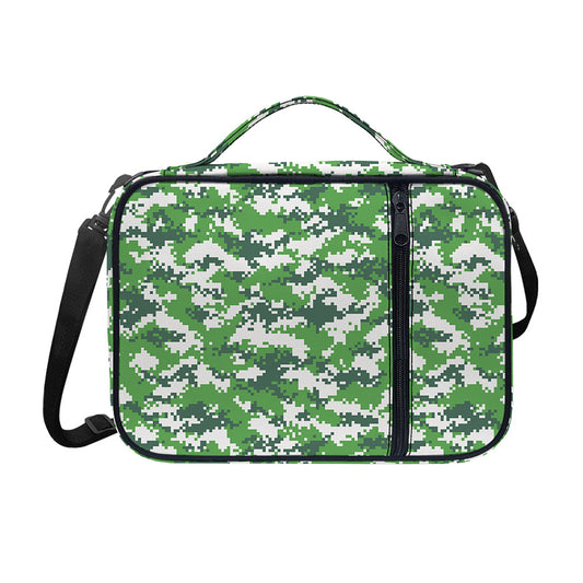 Green And White Digital Camo Print Shoulder Strap Bible Bag