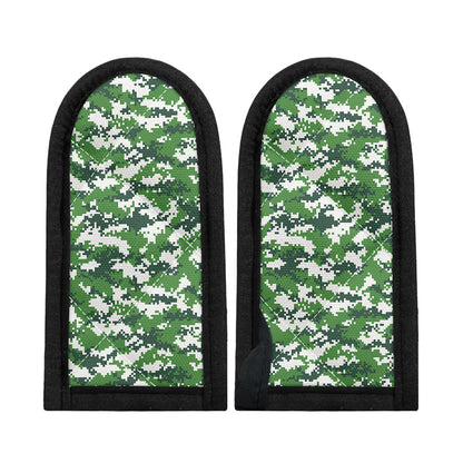 Green And White Digital Camo Print Skillet Handle Cover