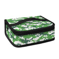 Green And White Digital Camo Print Small Lunch Bag