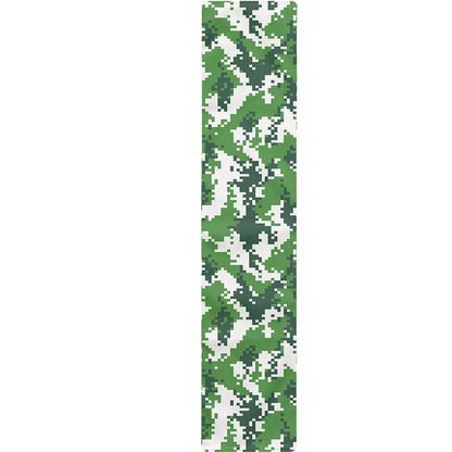 Green And White Digital Camo Print Table Runner