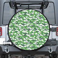 Green And White Digital Camo Print Tire Cover