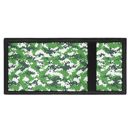 Green And White Digital Camo Print Trifold Wallet