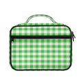 Green And White Gingham Pattern Print Briefcase Bible Bag