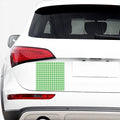 Green And White Gingham Pattern Print Car Sticker