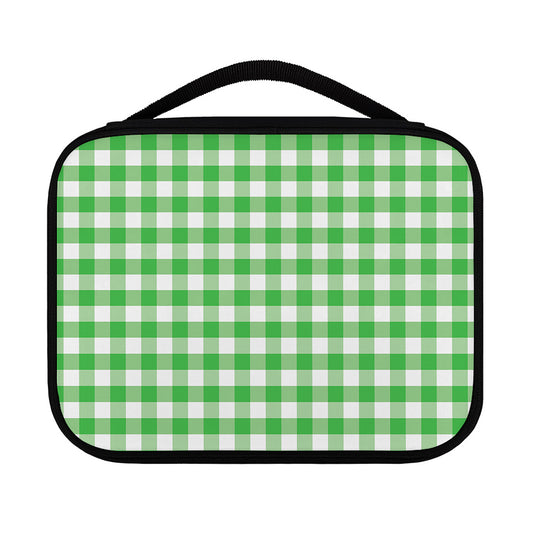 Green And White Gingham Pattern Print Classic Bible Case