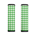 Green And White Gingham Pattern Print Handle Covers