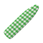 Green And White Gingham Pattern Print Ironing Board Cover