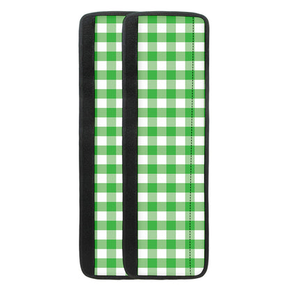 Green And White Gingham Pattern Print Refrigerator Handle Covers