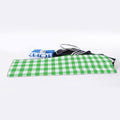 Green And White Gingham Pattern Print Sports Towel