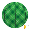 Green And White Plaid Pattern Print Basketball