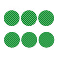 Green And White Plaid Pattern Print Coaster Set