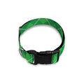 Green And White Plaid Pattern Print Dog Collar
