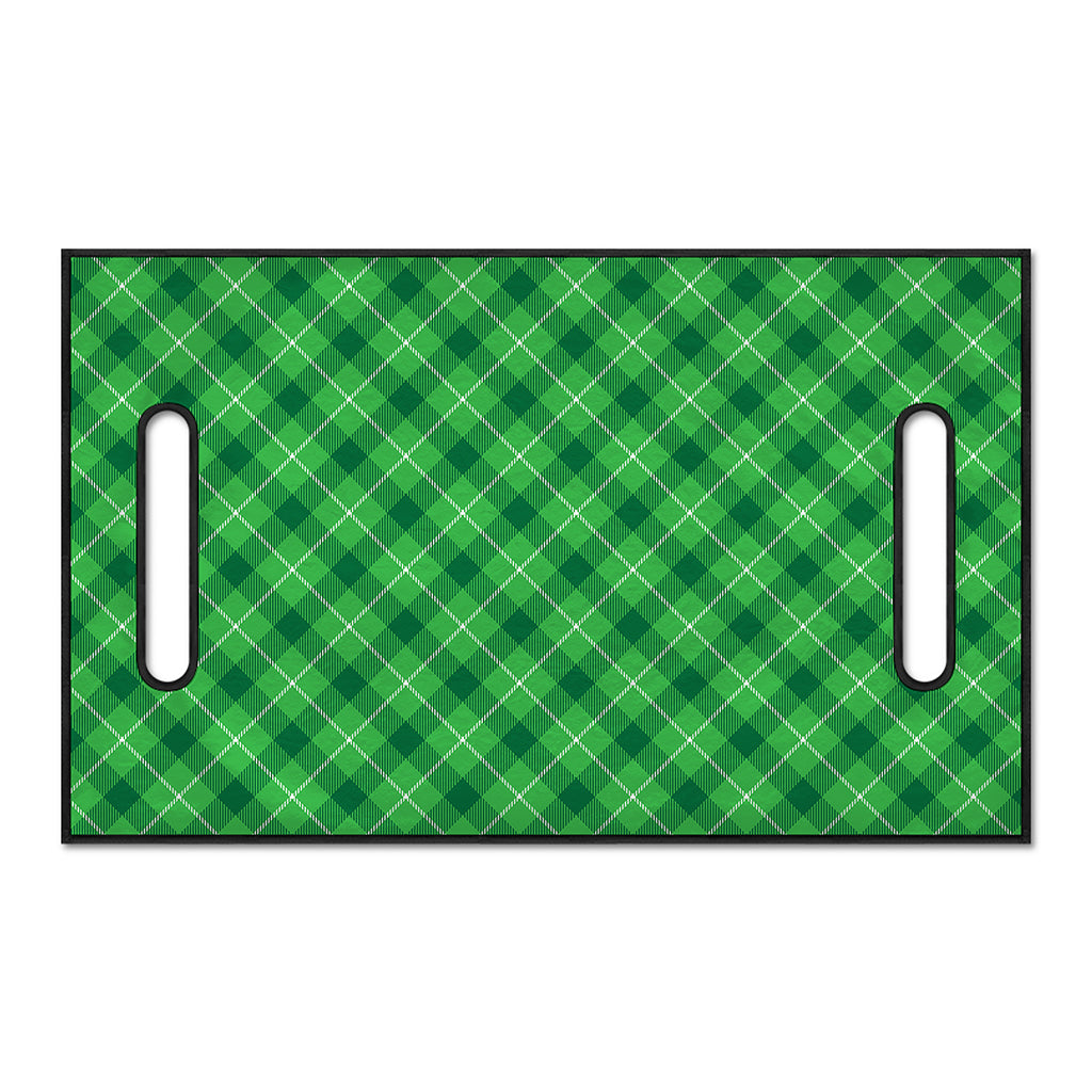 Green And White Plaid Pattern Print Golf Cart Seat Cover