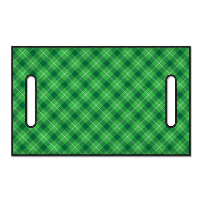 Green And White Plaid Pattern Print Golf Cart Seat Cover