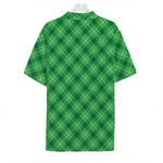 Green And White Plaid Pattern Print Hawaiian Shirt