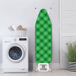 Green And White Plaid Pattern Print Ironing Board Cover