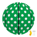 Green And White Polka Dot Pattern Print Basketball
