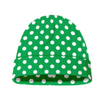 Green And White Polka Dot Pattern Print Beanie