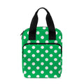 Green And White Polka Dot Pattern Print Bible Tote Bag