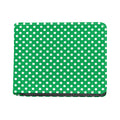 Green And White Polka Dot Pattern Print Bifold Wallet