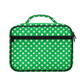Green And White Polka Dot Pattern Print Briefcase Bible Bag