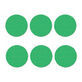 Green And White Polka Dot Pattern Print Coaster Set