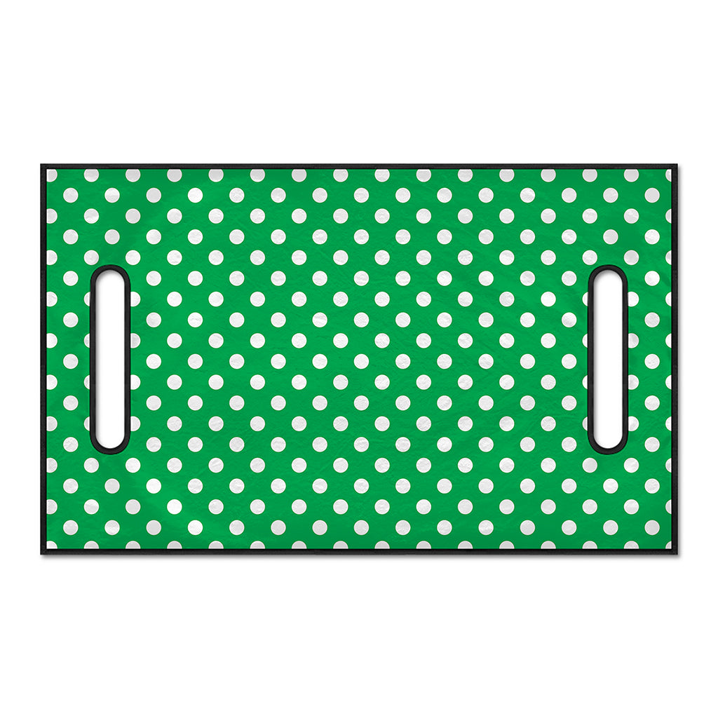 Green And White Polka Dot Pattern Print Golf Cart Seat Cover