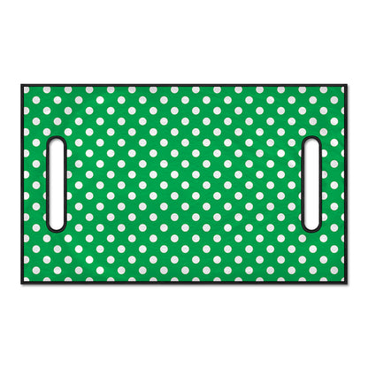 Green And White Polka Dot Pattern Print Golf Cart Seat Cover