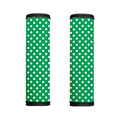 Green And White Polka Dot Pattern Print Handle Covers
