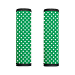 Green And White Polka Dot Pattern Print Handle Covers