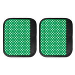 Green And White Polka Dot Pattern Print Handle Covers