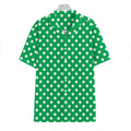 Green And White Polka Dot Pattern Print Hawaiian Shirt