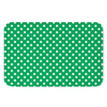 Green And White Polka Dot Pattern Print Indoor Door Mat