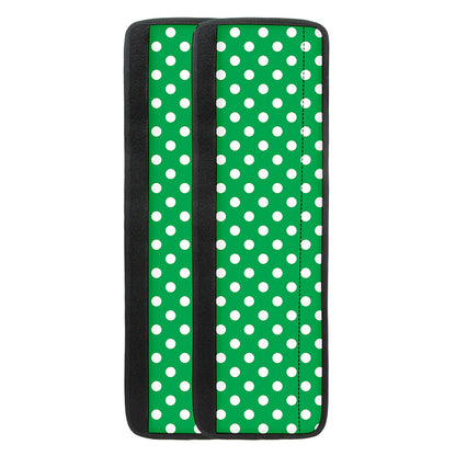 Green And White Polka Dot Pattern Print Refrigerator Handle Covers