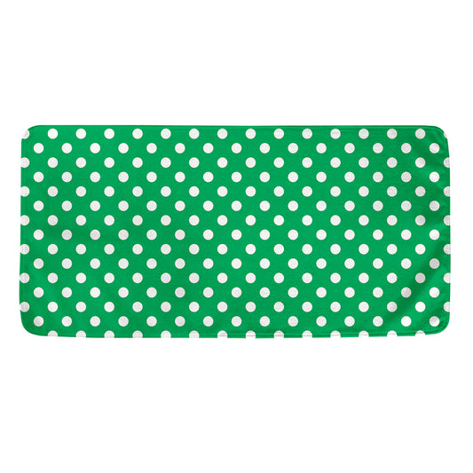 Green And White Polka Dot Pattern Print Towel