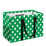 Green And White Polka Dot Pattern Print Utility Tote Bag