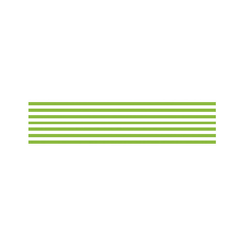 Green And White Striped Pattern Print Bed Runner
