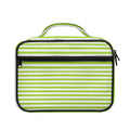 Green And White Striped Pattern Print Briefcase Bible Bag