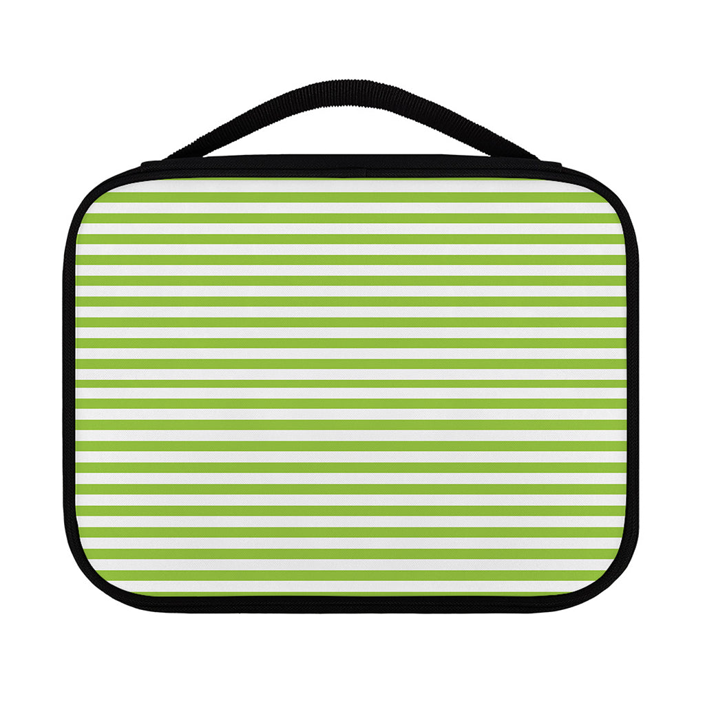 Green And White Striped Pattern Print Classic Bible Case