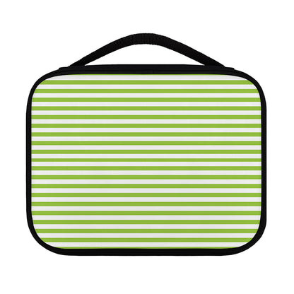 Green And White Striped Pattern Print Classic Bible Case
