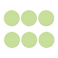 Green And White Striped Pattern Print Coaster Set