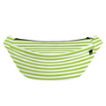 Green And White Striped Pattern Print Fanny Pack