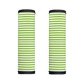 Green And White Striped Pattern Print Handle Covers