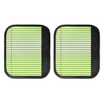 Green And White Striped Pattern Print Handle Covers