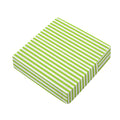 Green And White Striped Pattern Print Outdoor Seat Cushion Cover