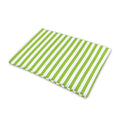 Green And White Striped Pattern Print Pet Cooling Mat Cover