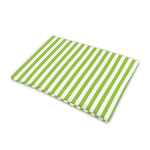Green And White Striped Pattern Print Pet Cooling Mat Cover