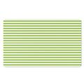 Green And White Striped Pattern Print Polyester Doormat