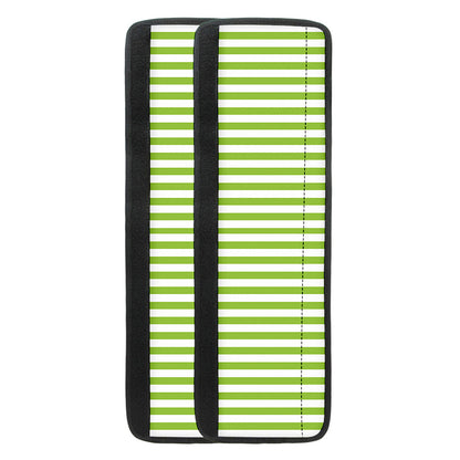 Green And White Striped Pattern Print Refrigerator Handle Covers