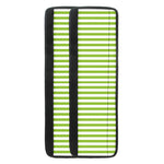 Green And White Striped Pattern Print Refrigerator Handle Covers